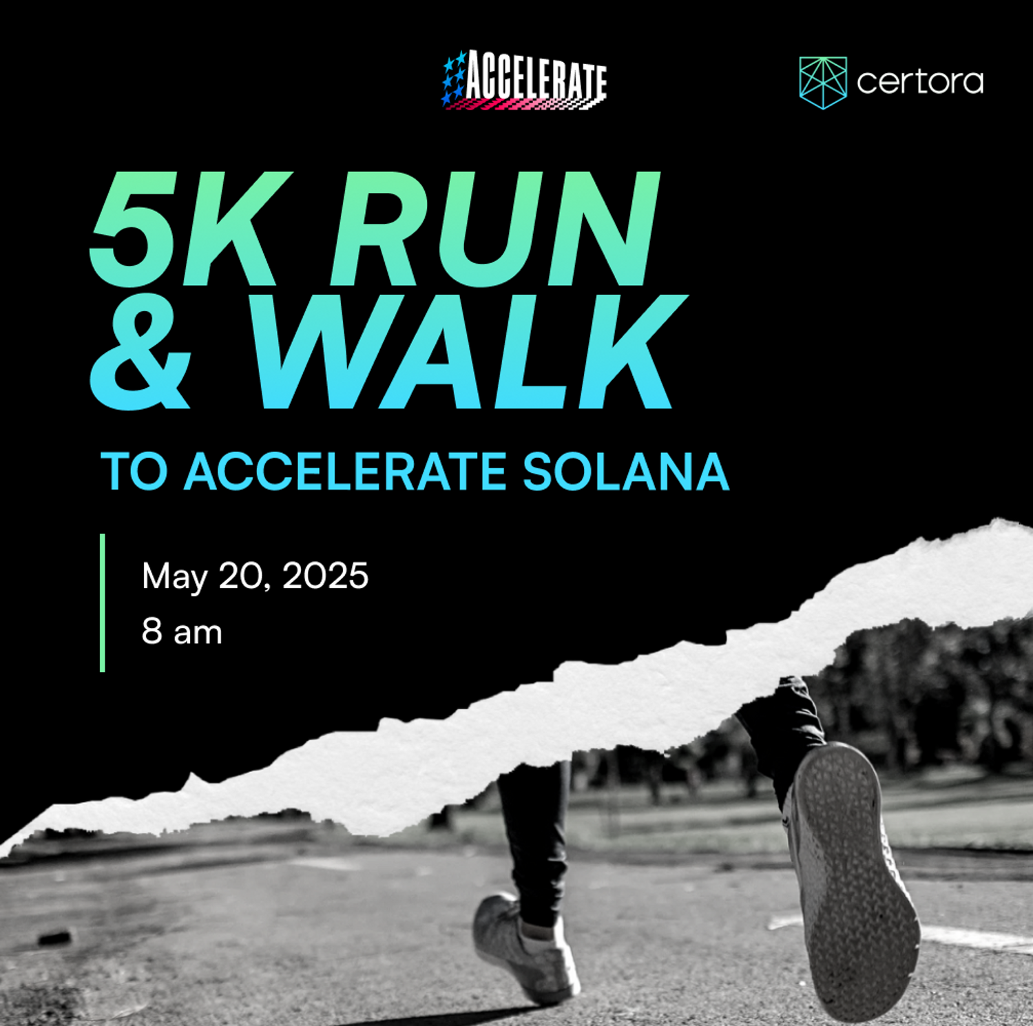 5K Run & Walk to Accelerate Solana with Coffee & Breakfast!