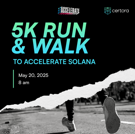 5K Run & Walk to Accelerate Solana with Coffee & Breakfast!
